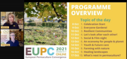 Image from EUPC 2021 online showing the programme overview